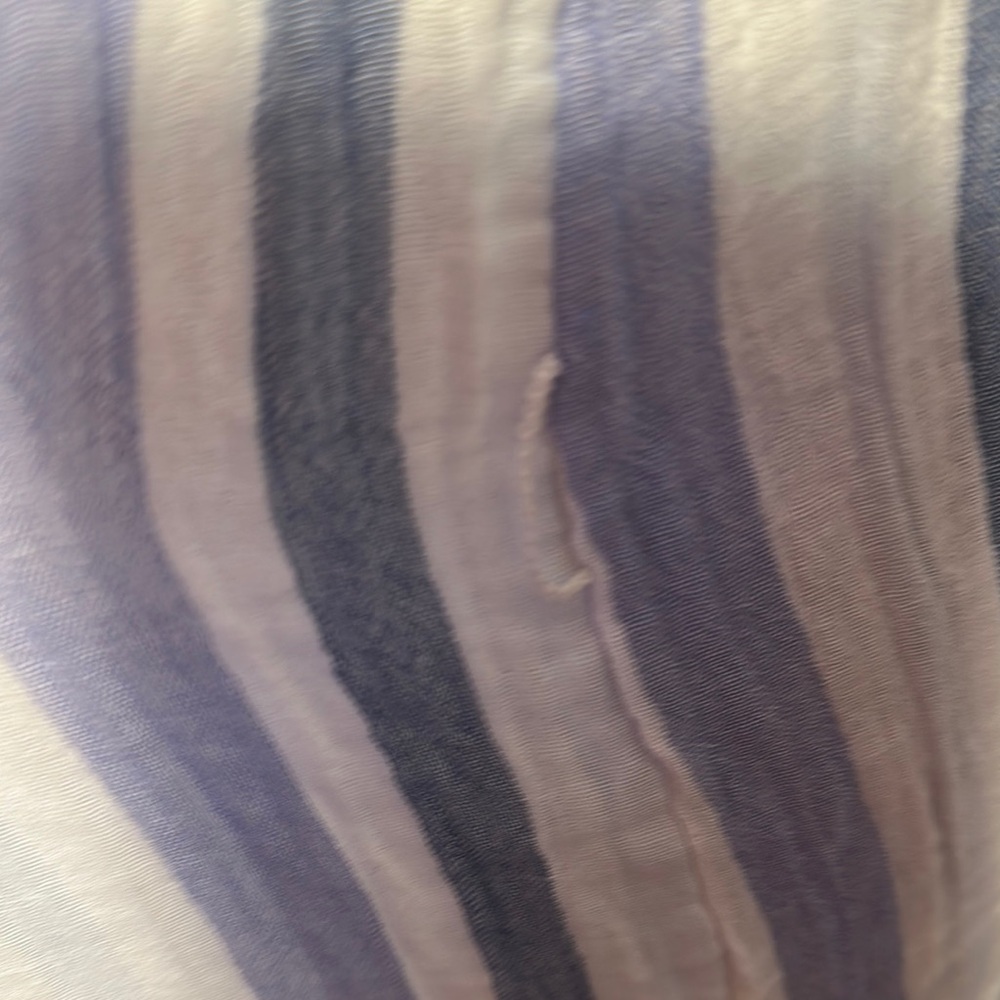 Beachlunchlounge Striped Sleeveless Dress with Ruffle Hem 100% Cool Cotton - Picture 7 of 8